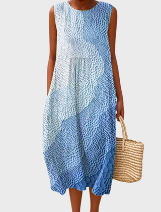Pippa | Plaid Sleeveless Midi Dress — photo 3