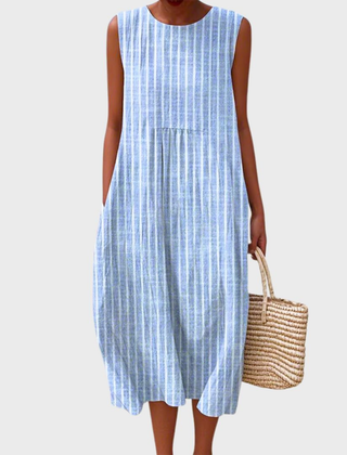 Pippa | Plaid Sleeveless Midi Dress — photo 4