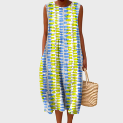 Pippa | Plaid Sleeveless Midi Dress — photo 5