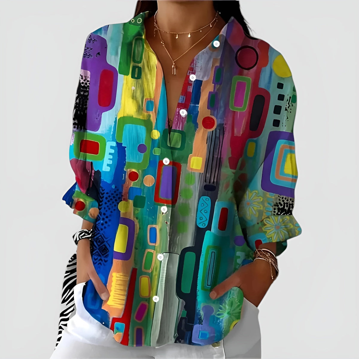 Everly | Blouse Geometric