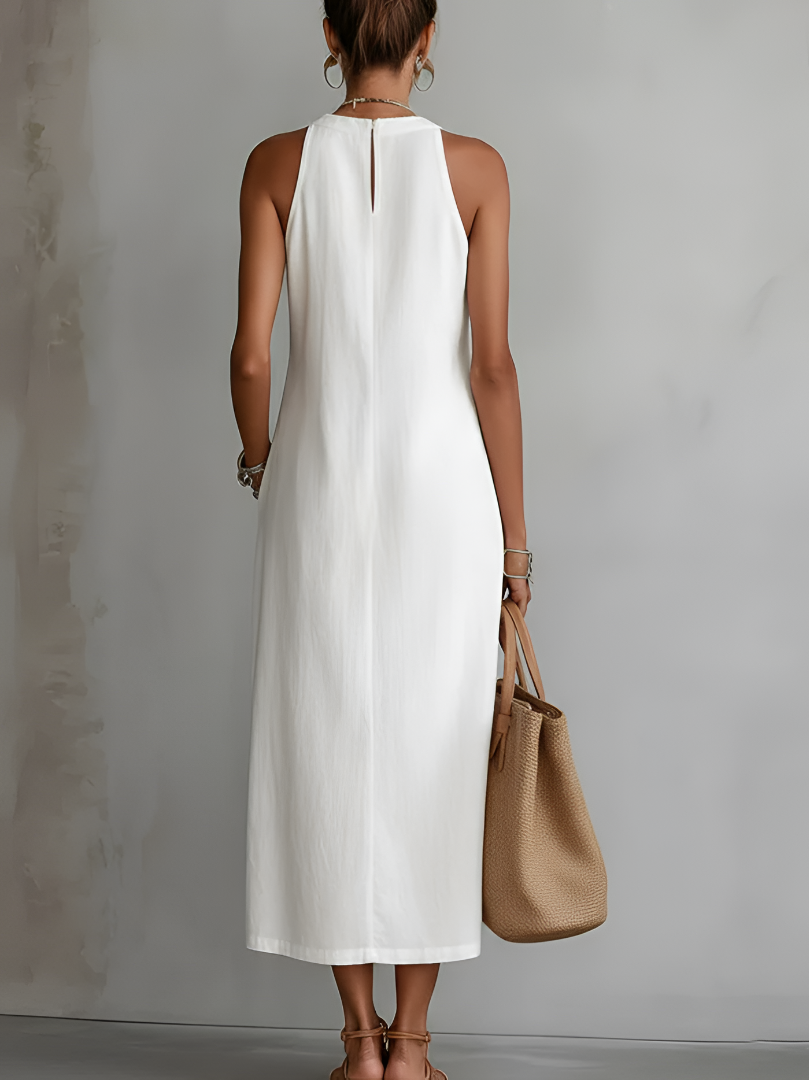 Emberly | Relaxed Embroidered Midi Dress