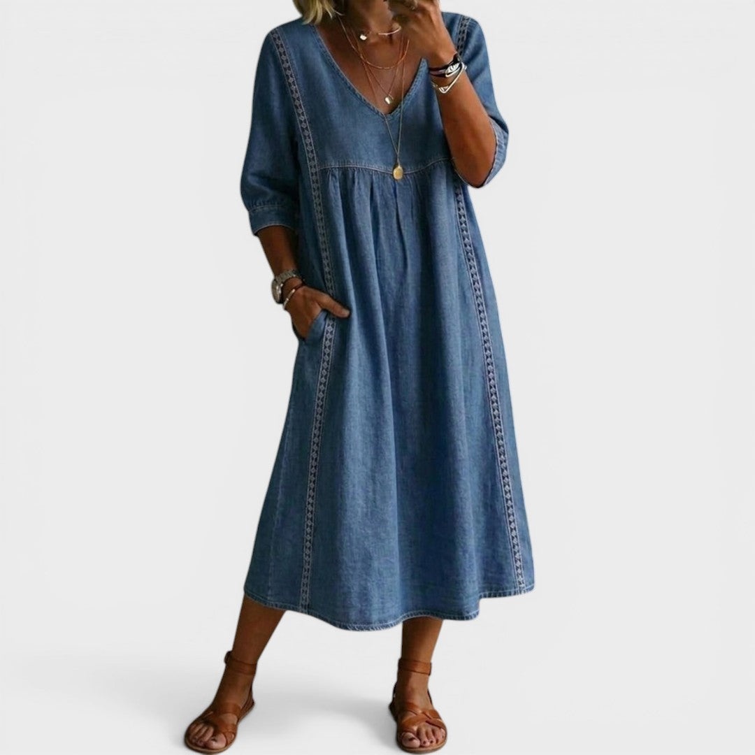 Esther | Denim Dress
